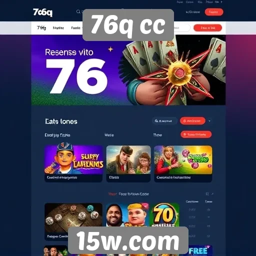 Análise da interface do site 76q cc para jogadores